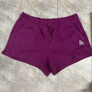 Reebok Purple Athletic Shorts Lightweight Moisture-Wicking